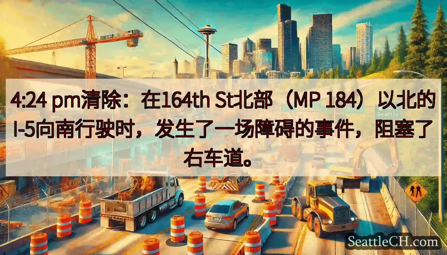 4:24 pm清除：在164th St北部（MP