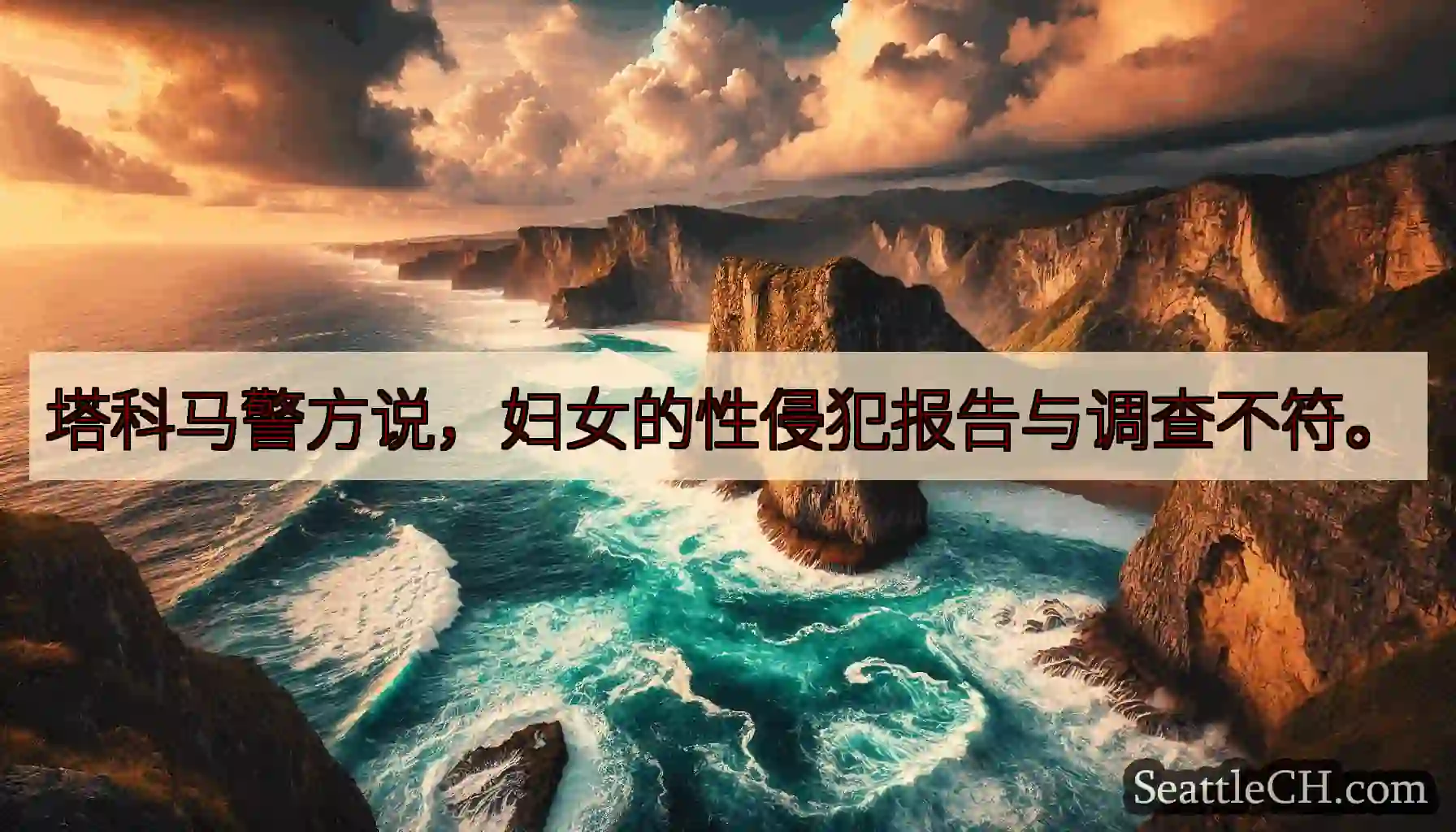塔科马警方说，妇女的性侵犯报告与调查不符。