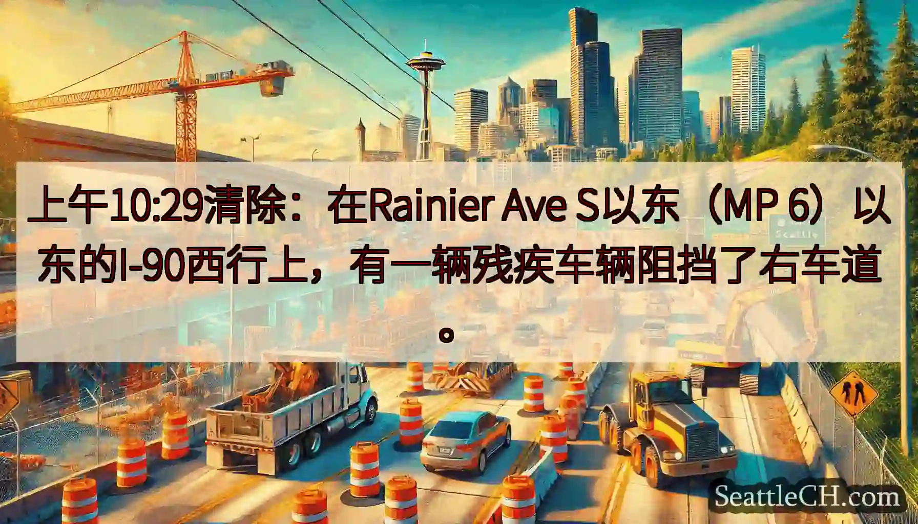 上午10:29清除：在Rainier Ave S以东（MP
