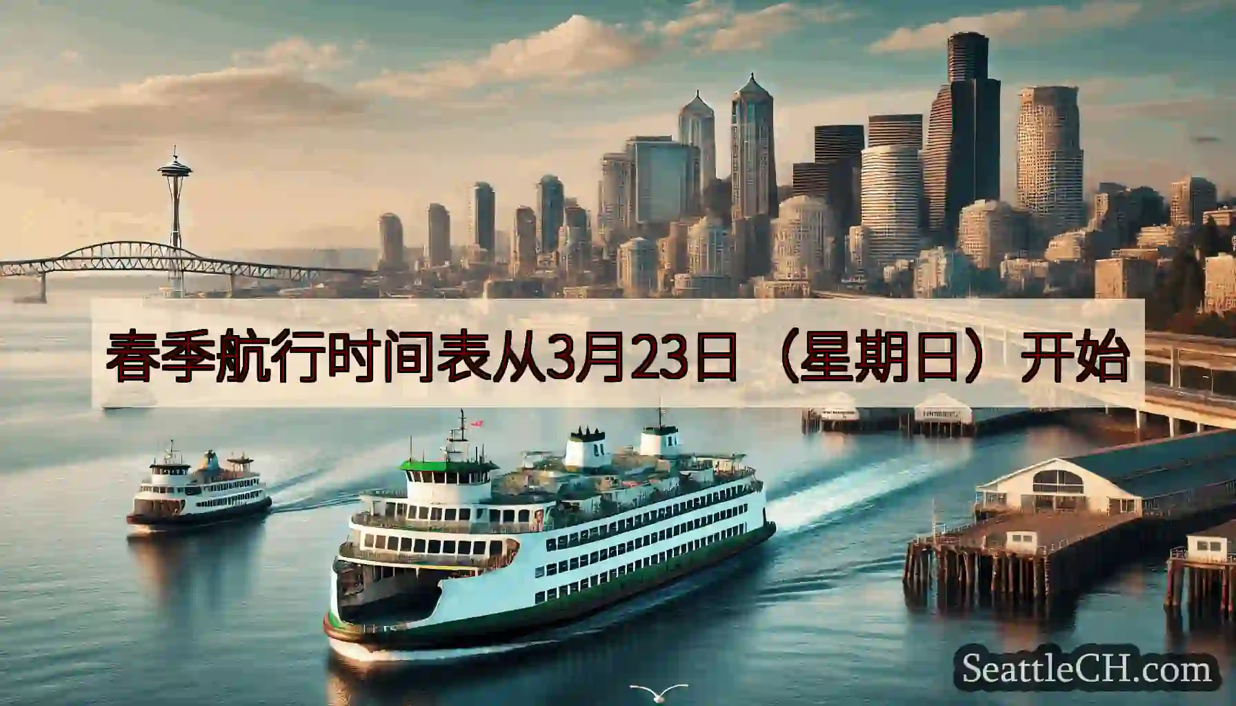 春季航行时间表从3月23日（星期日）开始