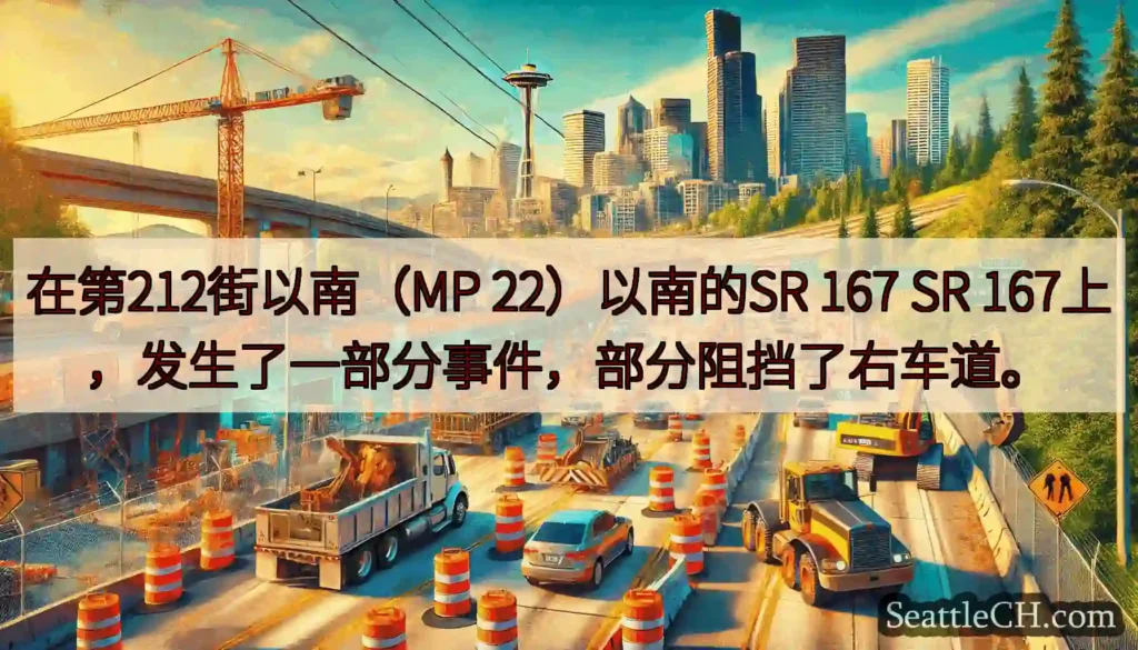 在第212街以南（MP 22）以南的SR 167 SR