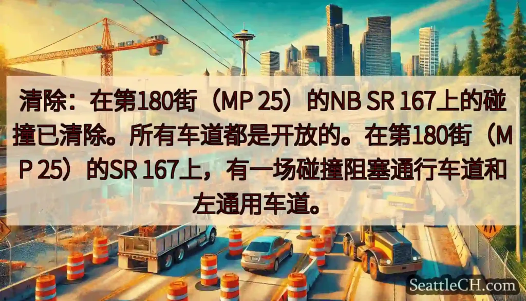 清除：在第180街（MP 25）的NB SR