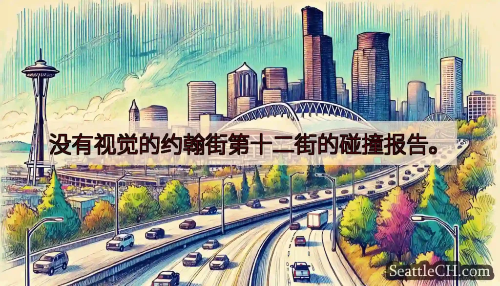 没有视觉的约翰街第十二街的碰撞报告。