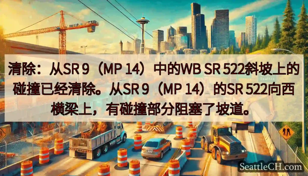清除：从SR 9（MP 14）中的WB SR 522斜坡上的碰撞已经清除。从SR 9（MP