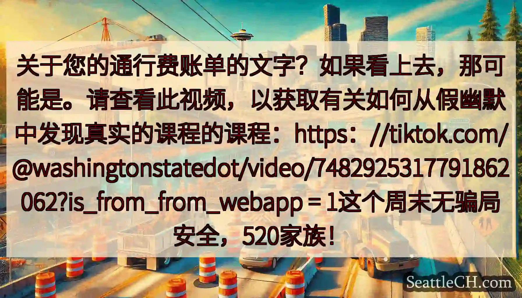 关于您的通行费账单的文字？如果看上去，那可能是。请查看此视频，以获取有关如何从假幽默中发现真实的课程