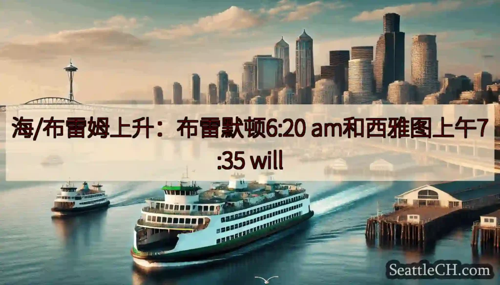 海/布雷姆上升：布雷默顿6:20 am和西雅图上午7:35 will