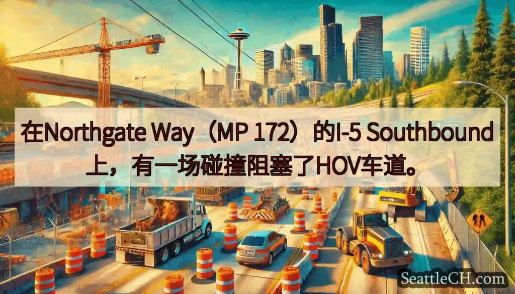 在Northgate Way（MP 172）的I-5