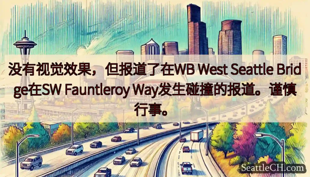 没有视觉效果，但报道了在WB West Seattle Bridge在SW Fauntleroy