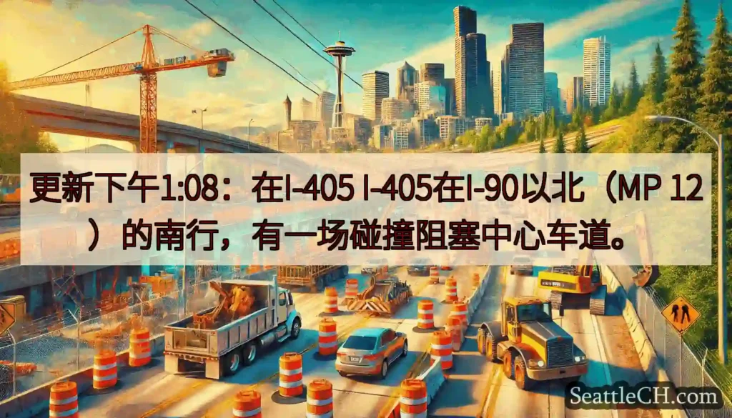 更新下午1:08：在I-405 I-405在I-90以北（MP