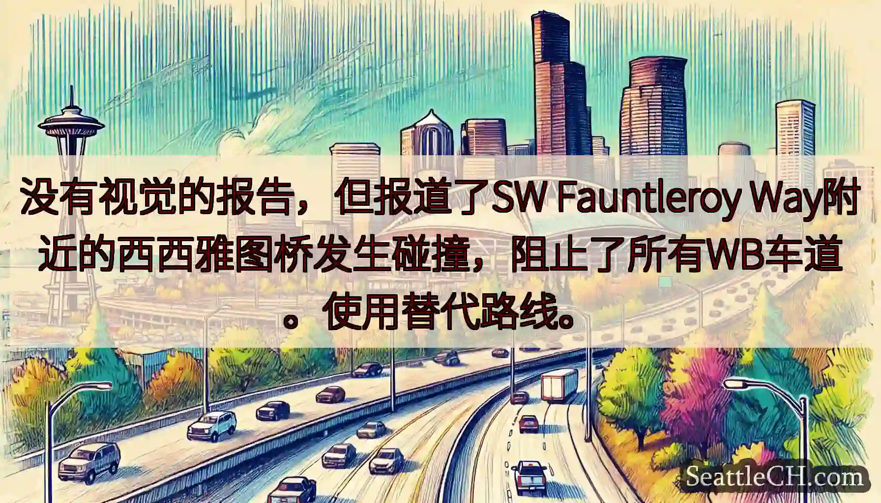 没有视觉的报告，但报道了SW Fauntleroy