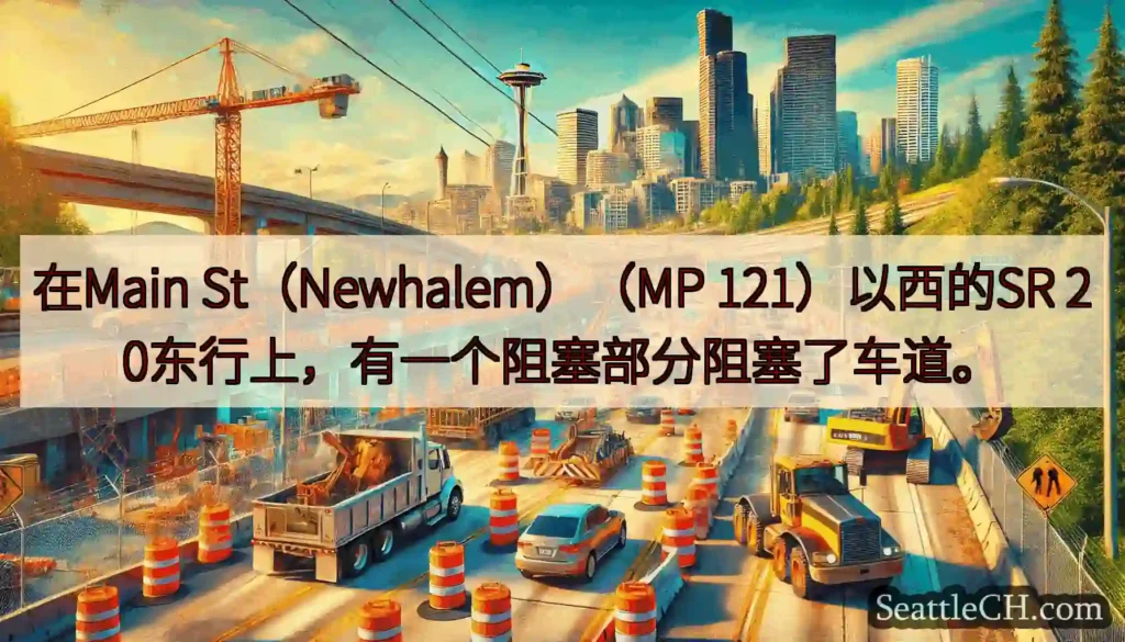 在Main St（Newhalem）（MP 121）以西的SR