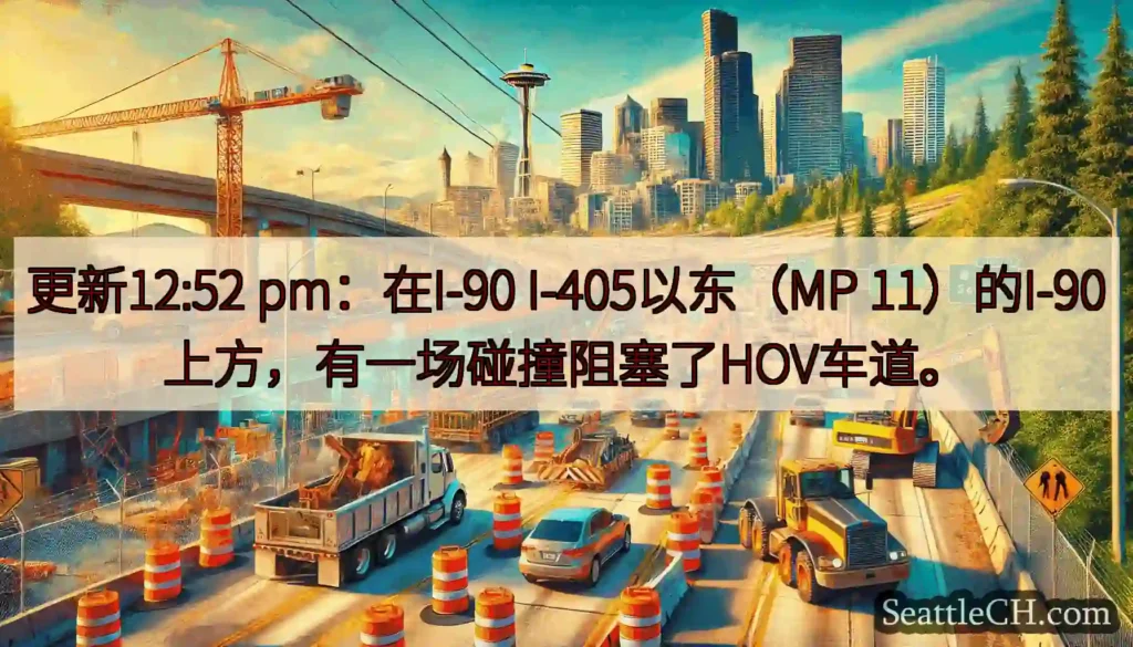 更新12:52 pm：在I-90 I-405以东（MP