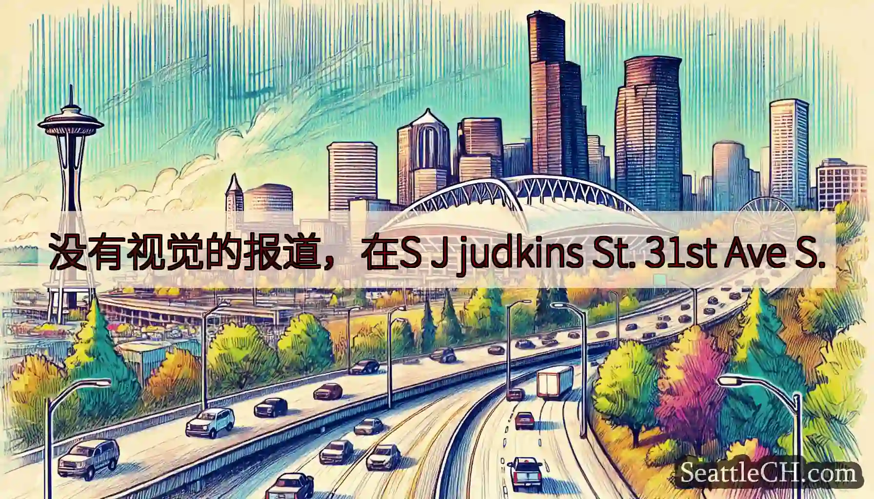 没有视觉的报道，在S J judkins St. 31st Ave S.