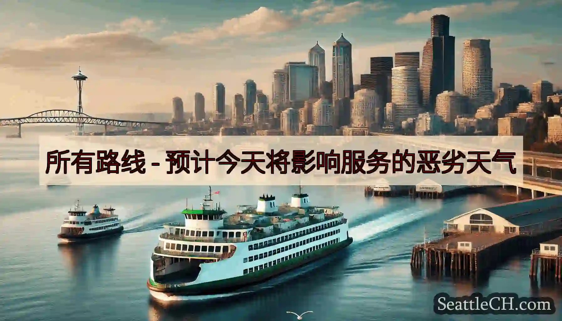 所有路线 - 预计今天将影响服务的恶劣天气