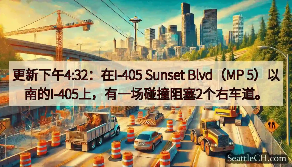 更新下午4:32：在I-405 Sunset Blvd（MP