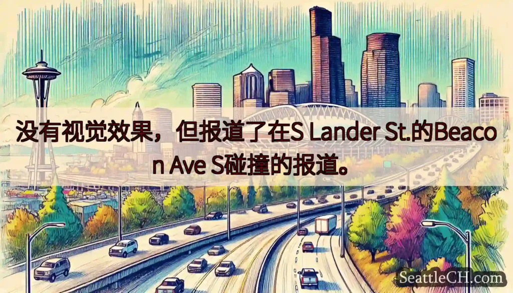 没有视觉效果，但报道了在S Lander St.的Beacon Ave S碰撞的报道。