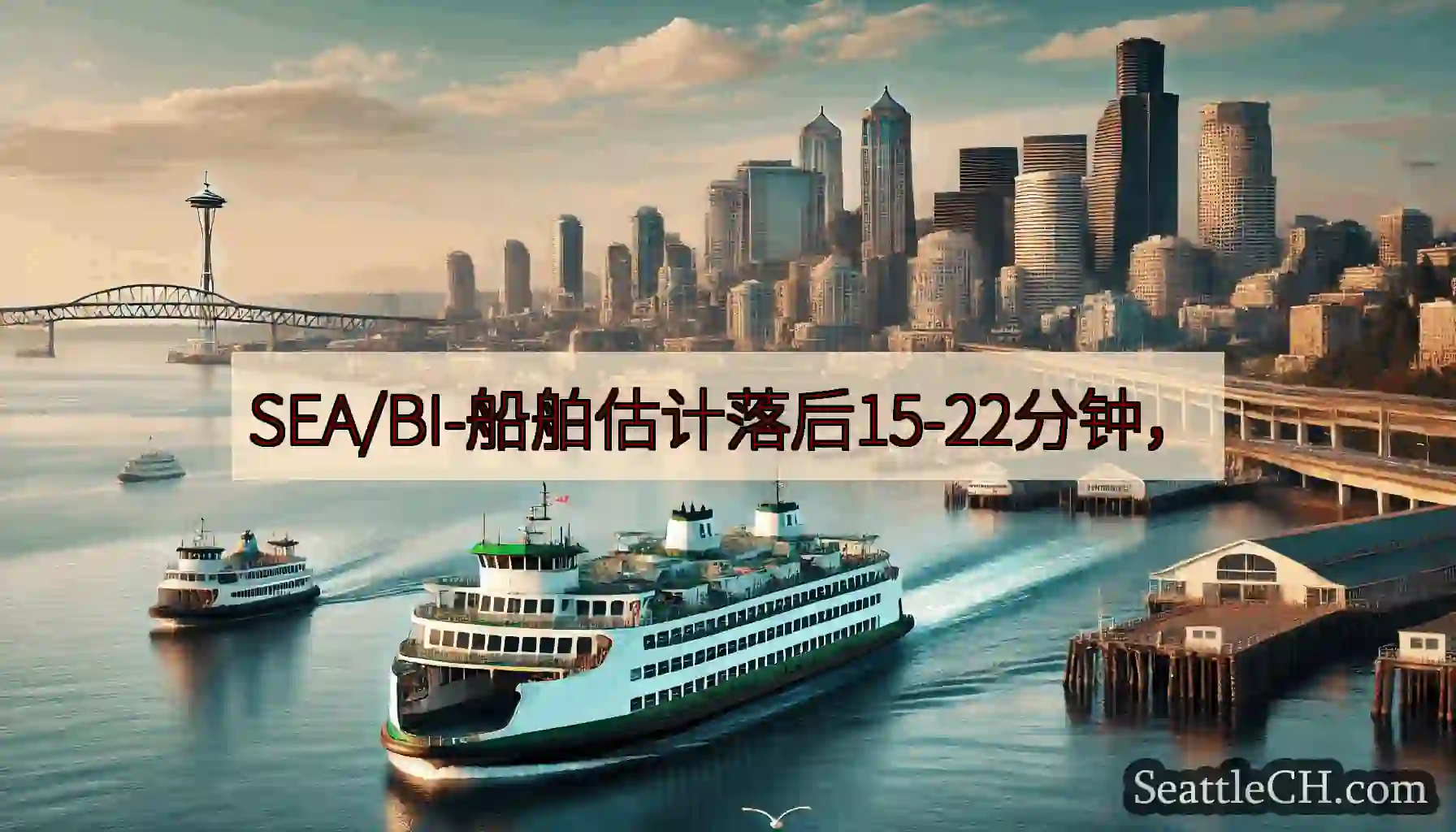 SEA/BI-船舶估计落后15-22分钟，https://wsdot.com/ferries/sch