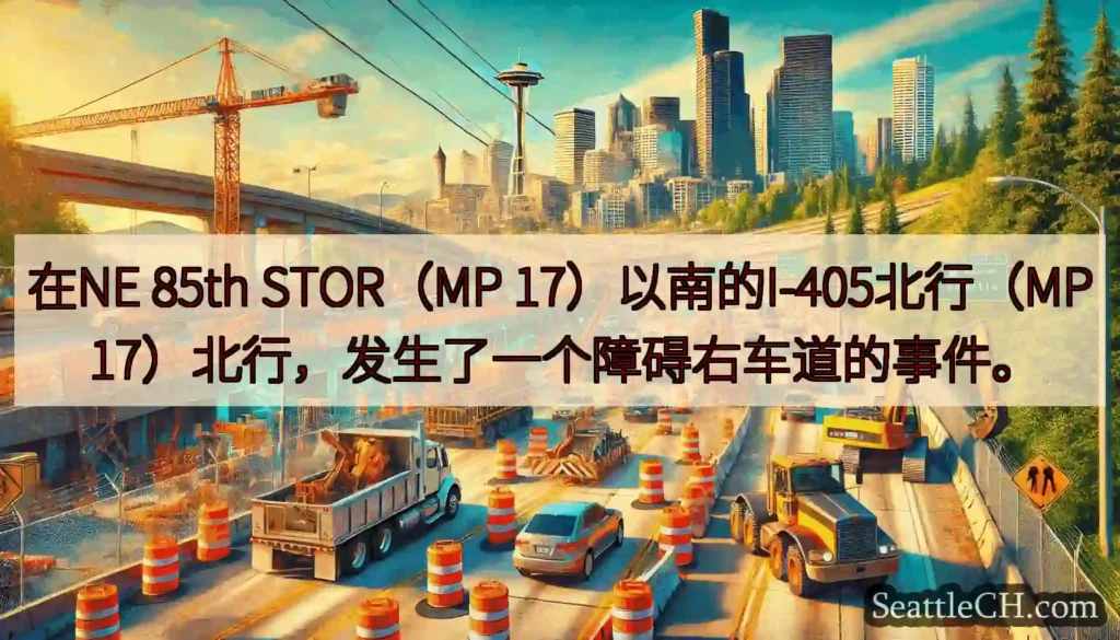 在NE 85th STOR（MP 17）以南的I-405北行（MP