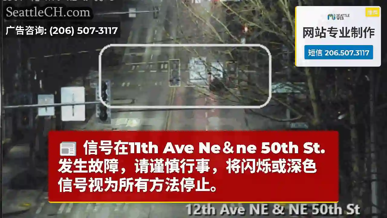 信号在11th Ave Ne＆ne 50th