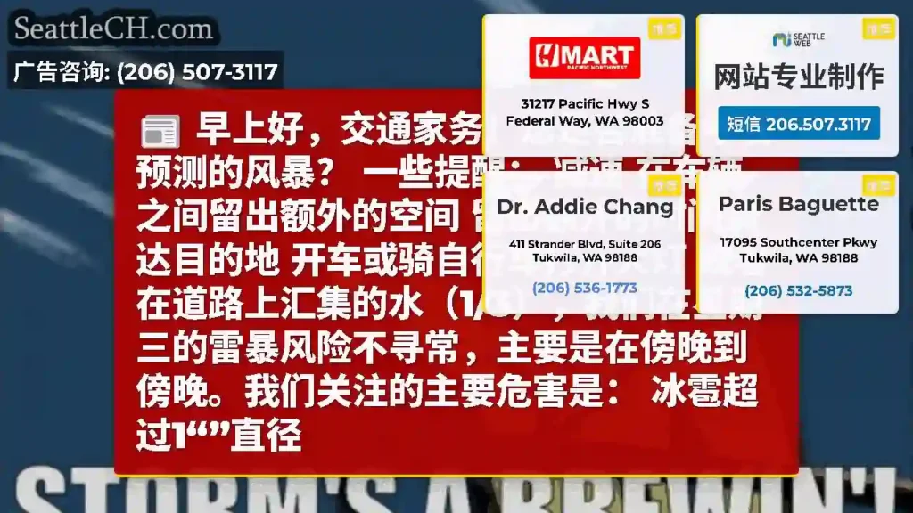 早上好，交通家务！您是否准备今晚预测的风暴？