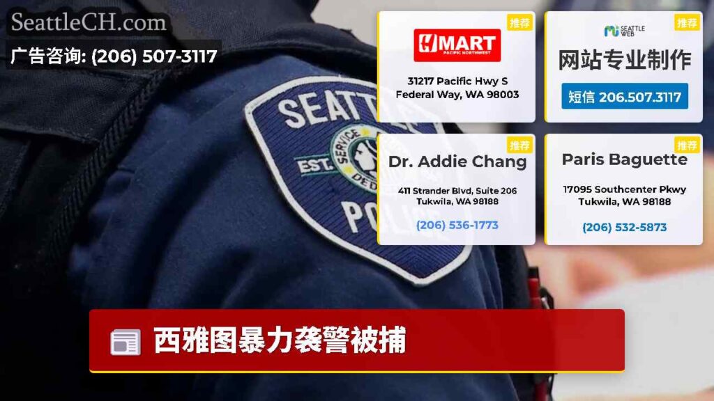 西雅图暴力袭警被捕