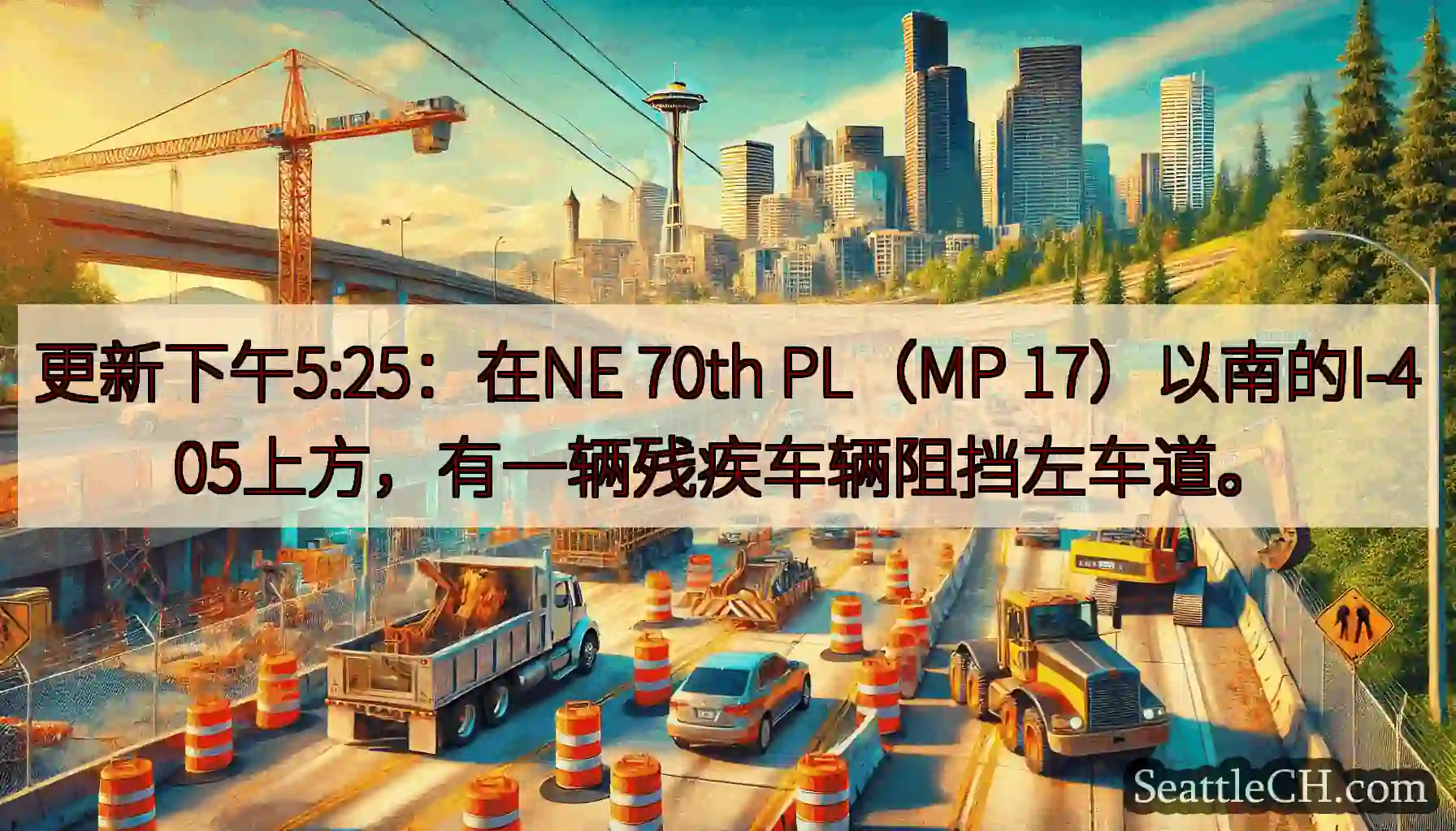 更新下午5:25：在NE 70th PL（MP