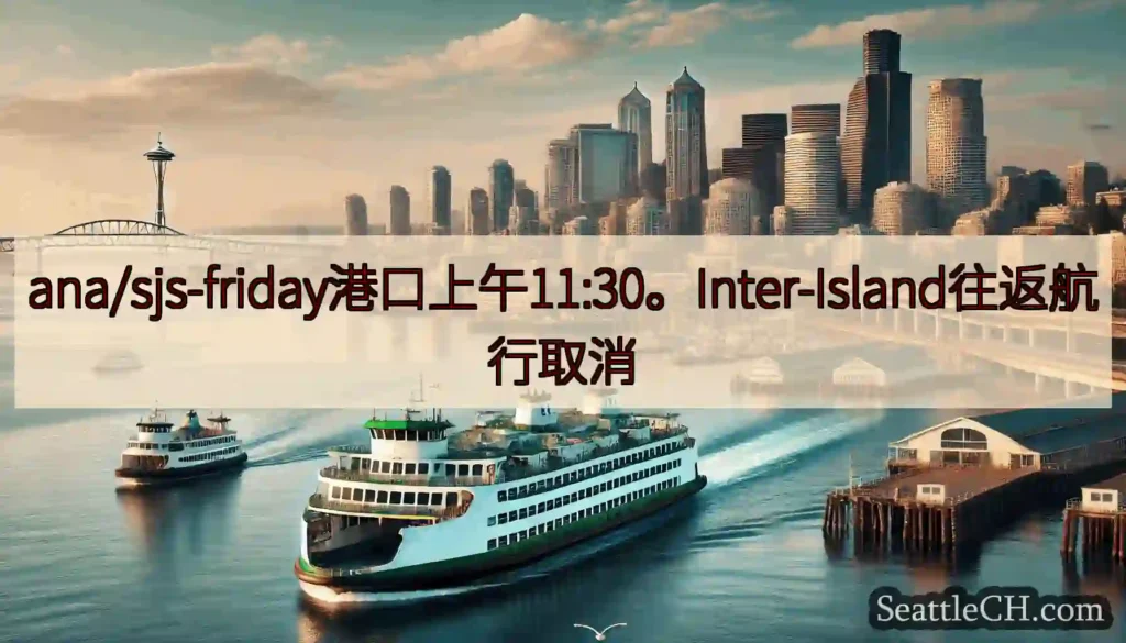 ana/sjs-friday港口上午11:30。Inter-Island往返航行取消https://