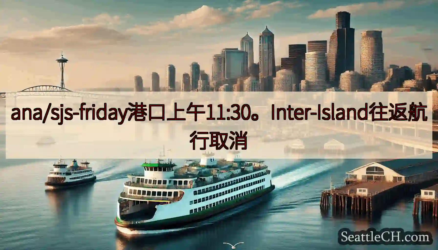 ana/sjs-friday港口上午11:30。Inter-Island往返航行取消https://