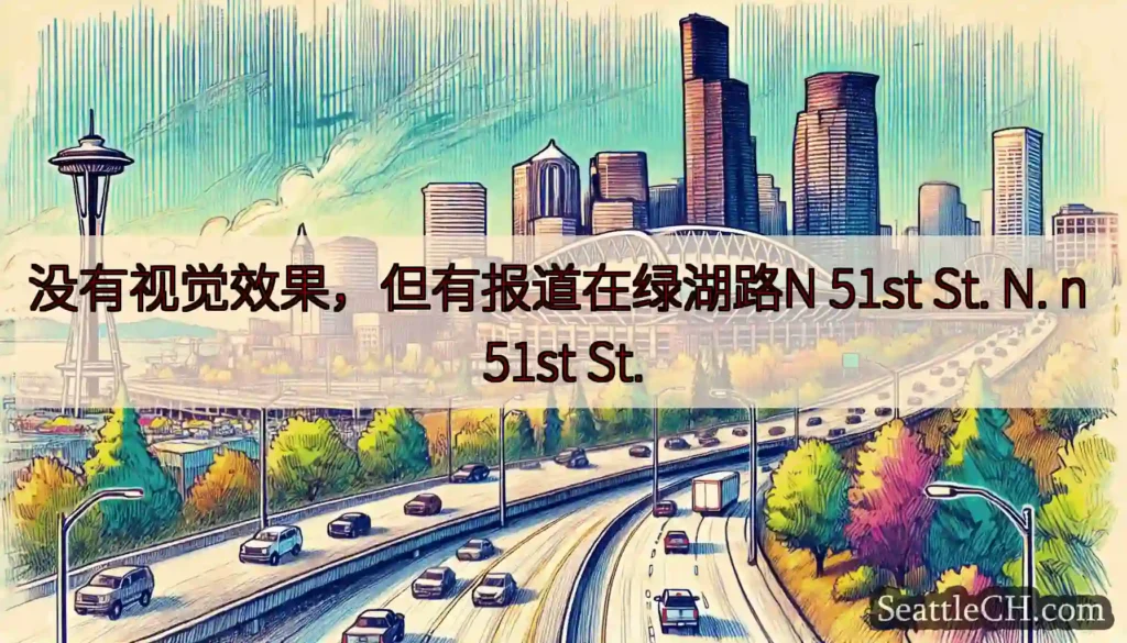 没有视觉效果，但有报道在绿湖路N 51st St. N. n 51st St.