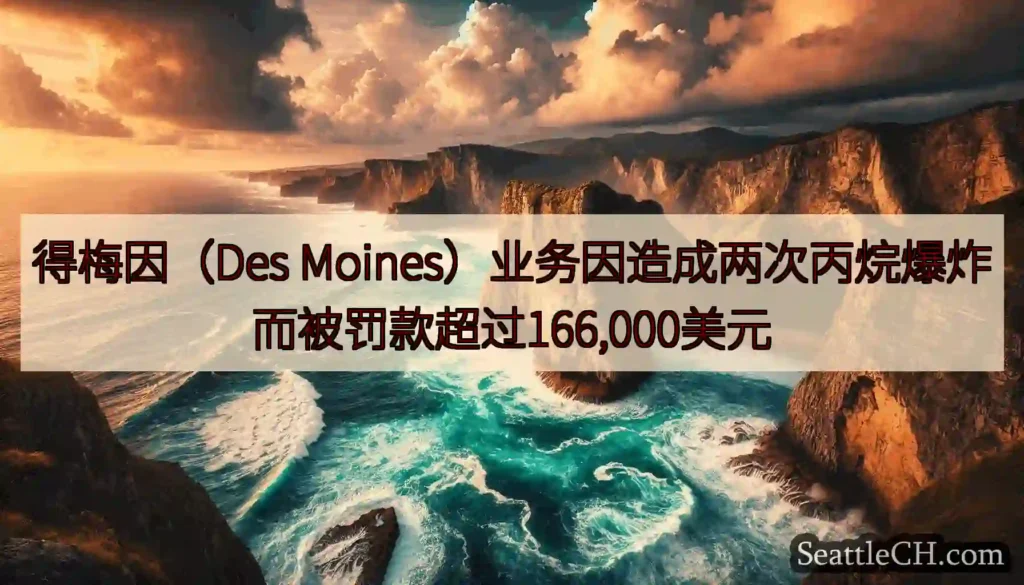 得梅因（Des Moines）业务因造成两次丙烷爆炸而被罚款超过166,000美元
