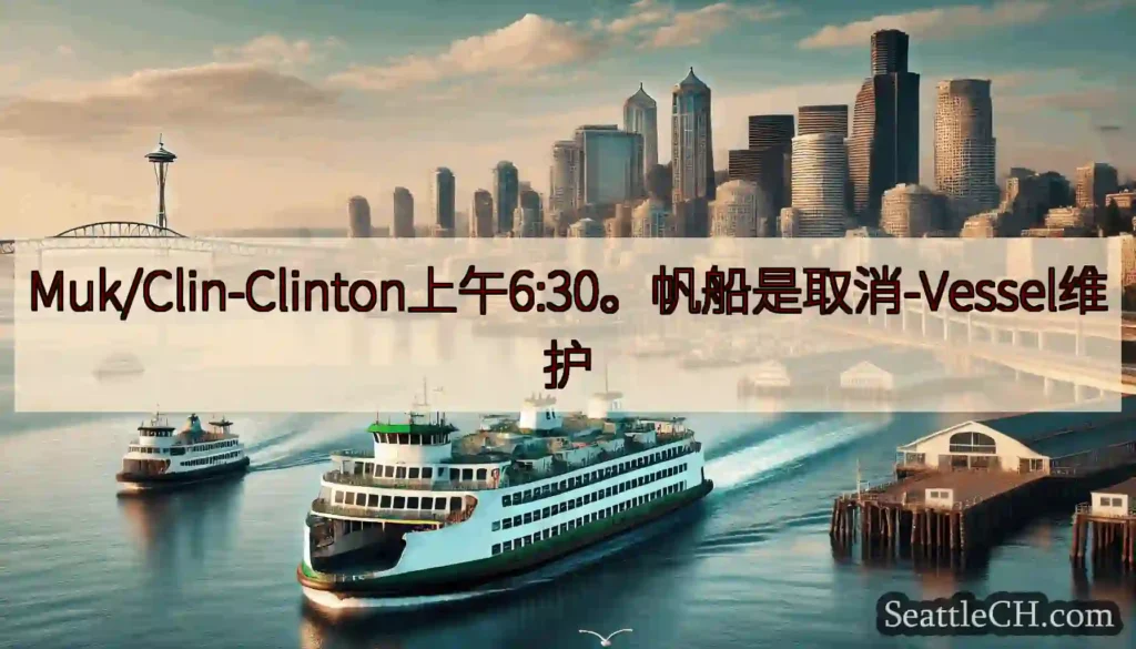 Muk/Clin-Clinton上午6:30。帆船是取消-Vessel维护https://wsdot