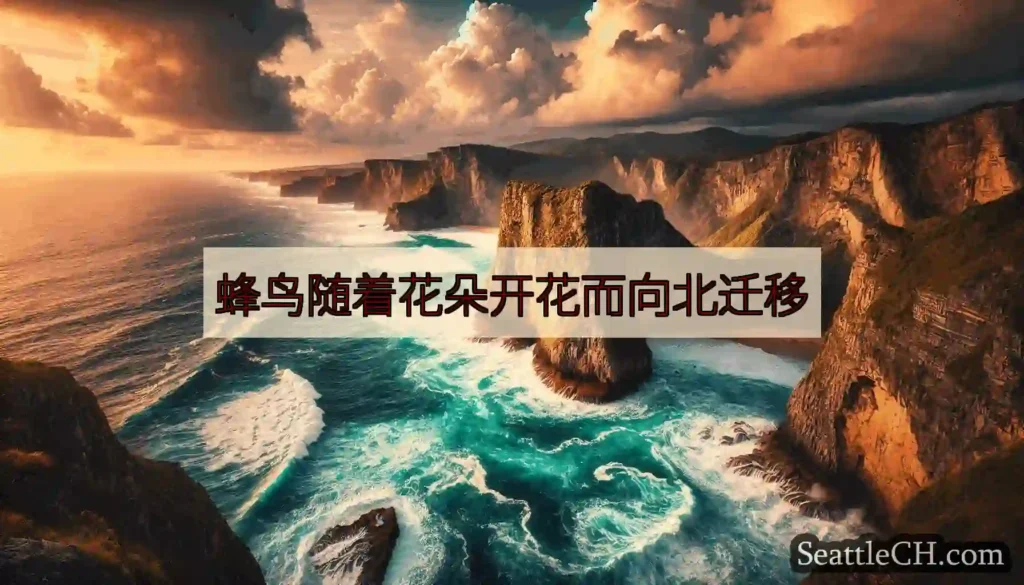 蜂鸟随着花朵开花而向北迁移