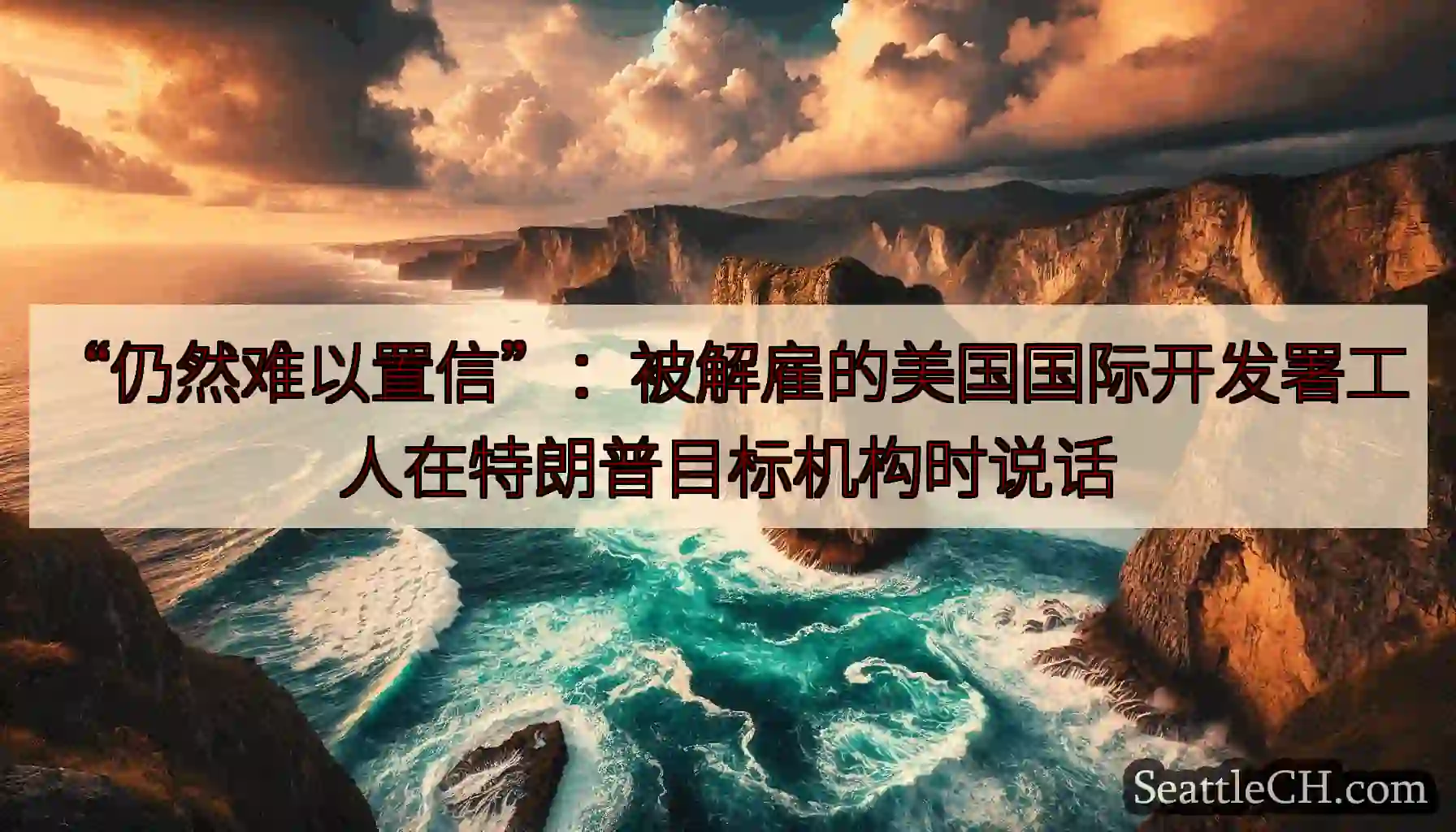 “仍然难以置信”：被解雇的美国国际开发署工人在特朗普目标机构时说话
