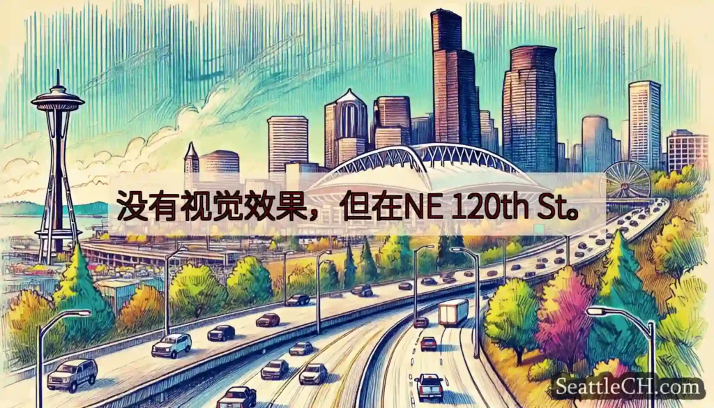 没有视觉效果，但在NE 120th St。