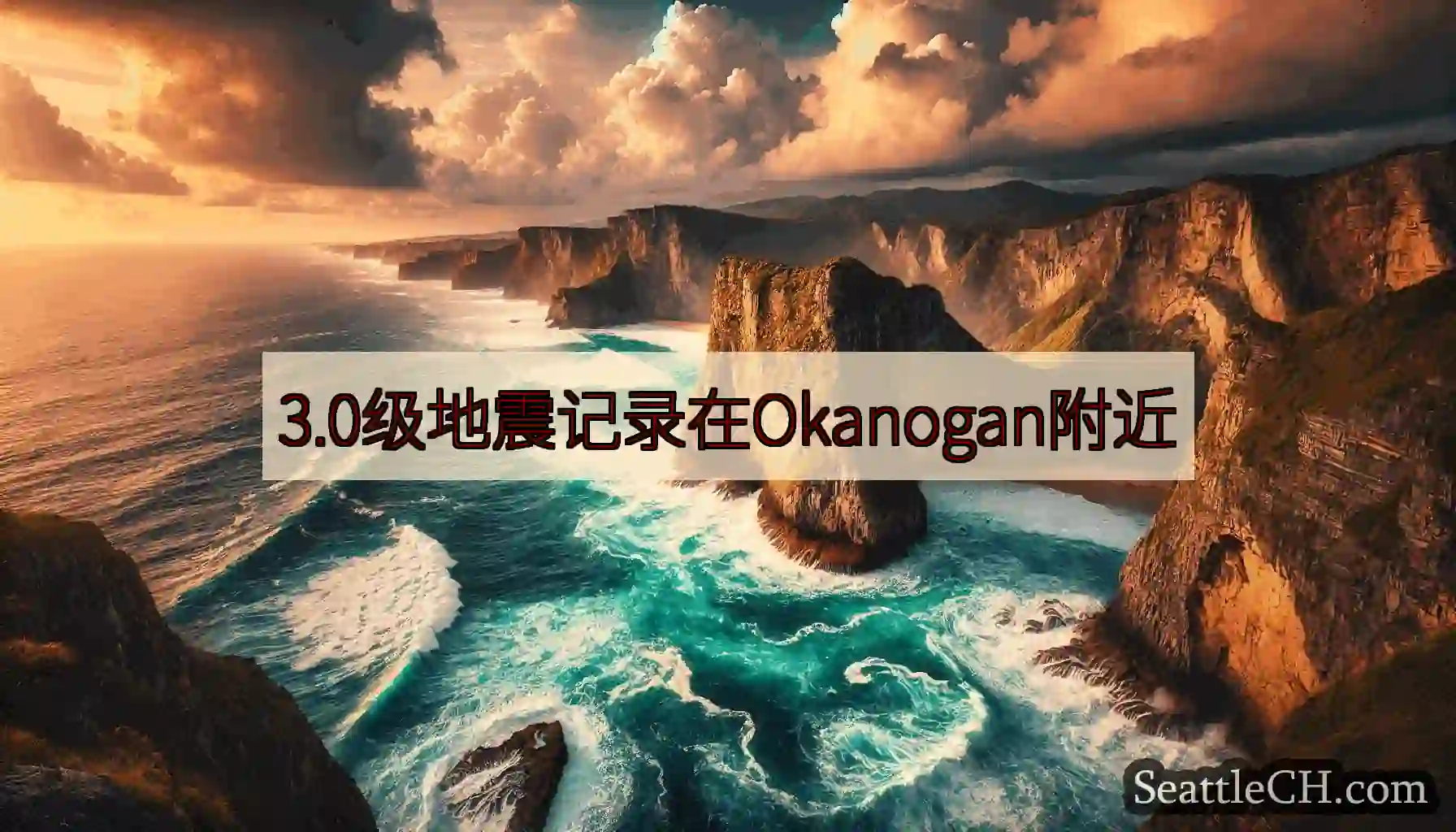3.0级地震记录在Okanogan附近
