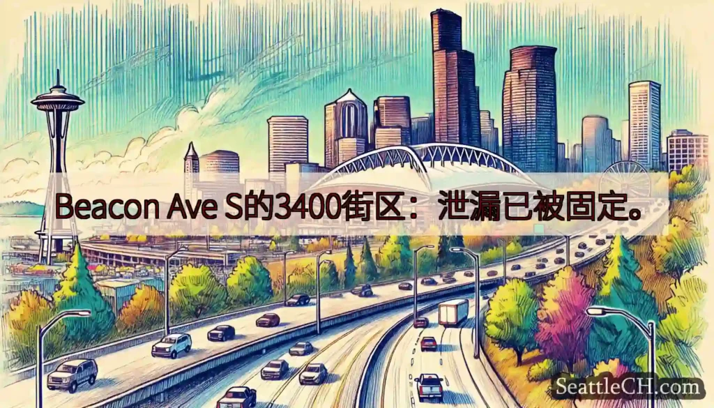 Beacon Ave S的3400街区：泄漏已被固定。