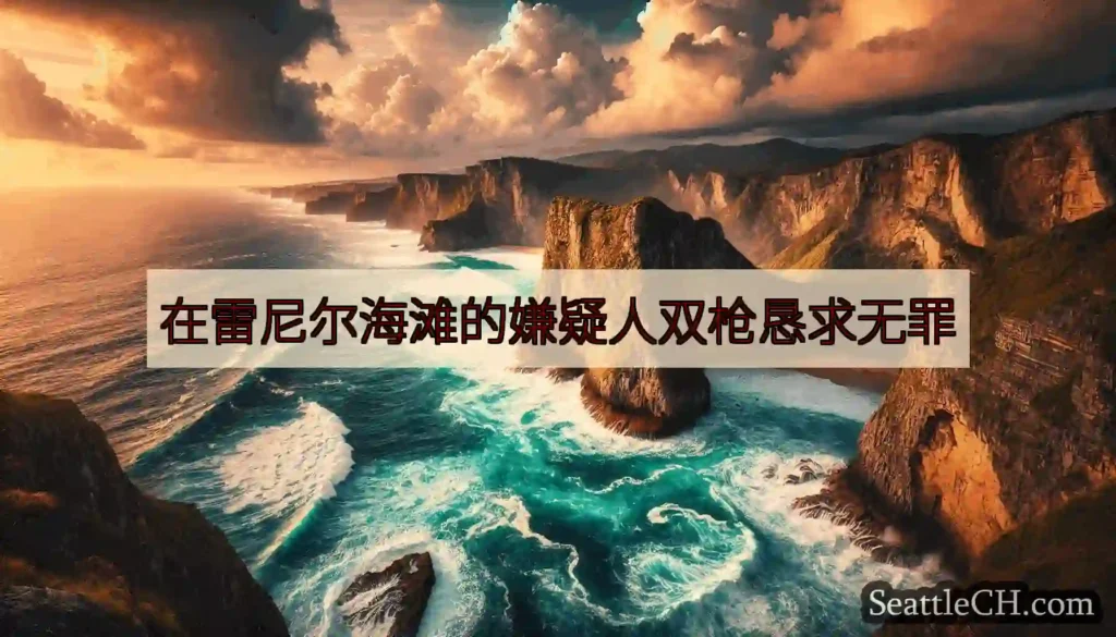 在雷尼尔海滩的嫌疑人双枪恳求无罪