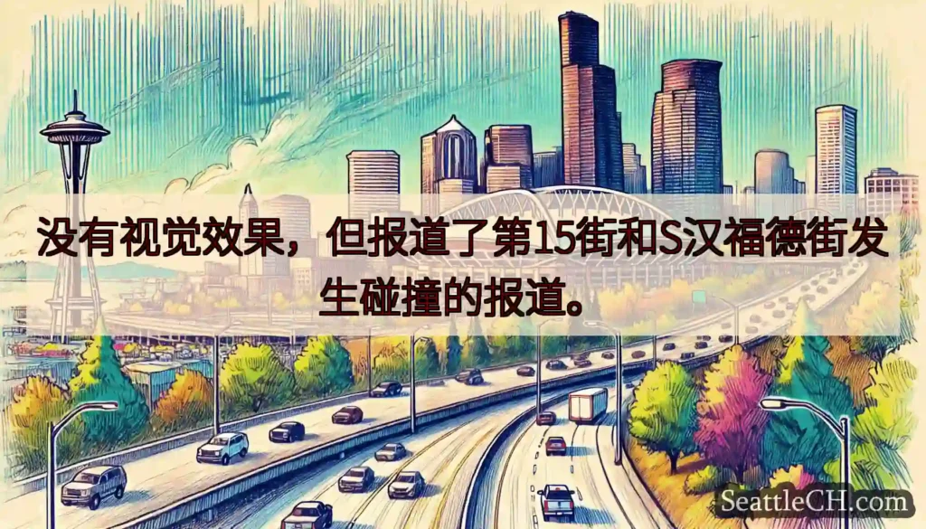 没有视觉效果，但报道了第15街和S汉福德街发生碰撞的报道。