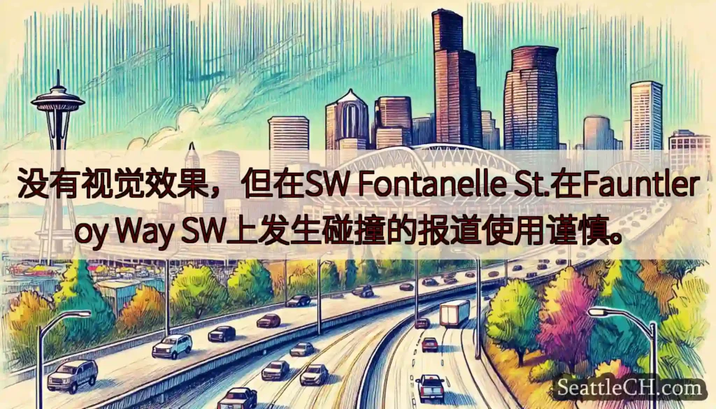 没有视觉效果，但在SW Fontanelle St.在Fauntleroy Way