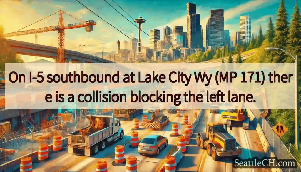 On I-5 southbound at Lake City Wy (MP 171) there
