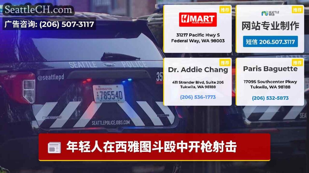 年轻人在西雅图斗殴中开枪射击