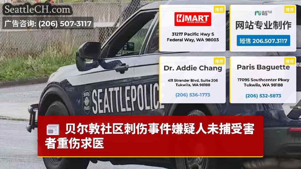 贝尔敦社区刺伤事件嫌疑人未捕受害者重伤求医