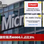 微软裁员6000人占比3%