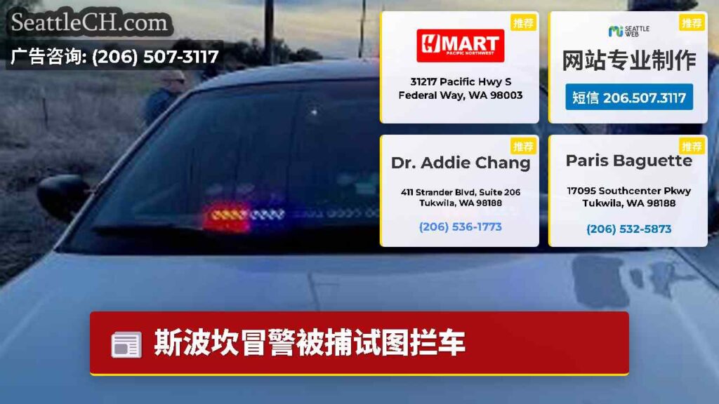 斯波坎冒警被捕试图拦车