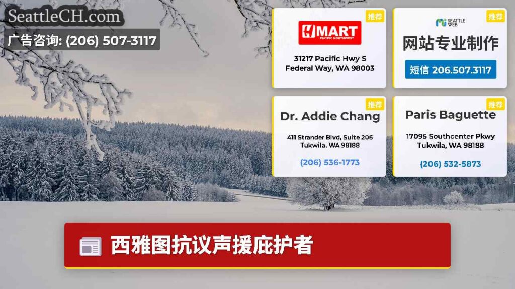 西雅图抗议声援庇护者
