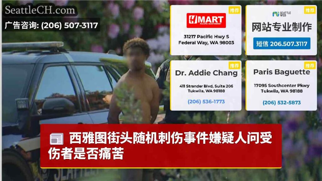 西雅图街头随机刺伤事件嫌疑人问受伤者是否痛苦