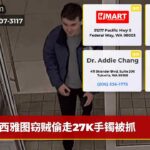 西雅图窃贼偷走27K手镯被抓