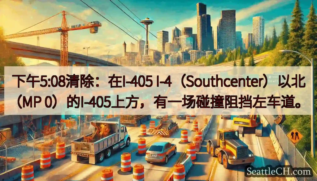 下午5:08清除：在I-405 I-4（Southcenter）以北（MP