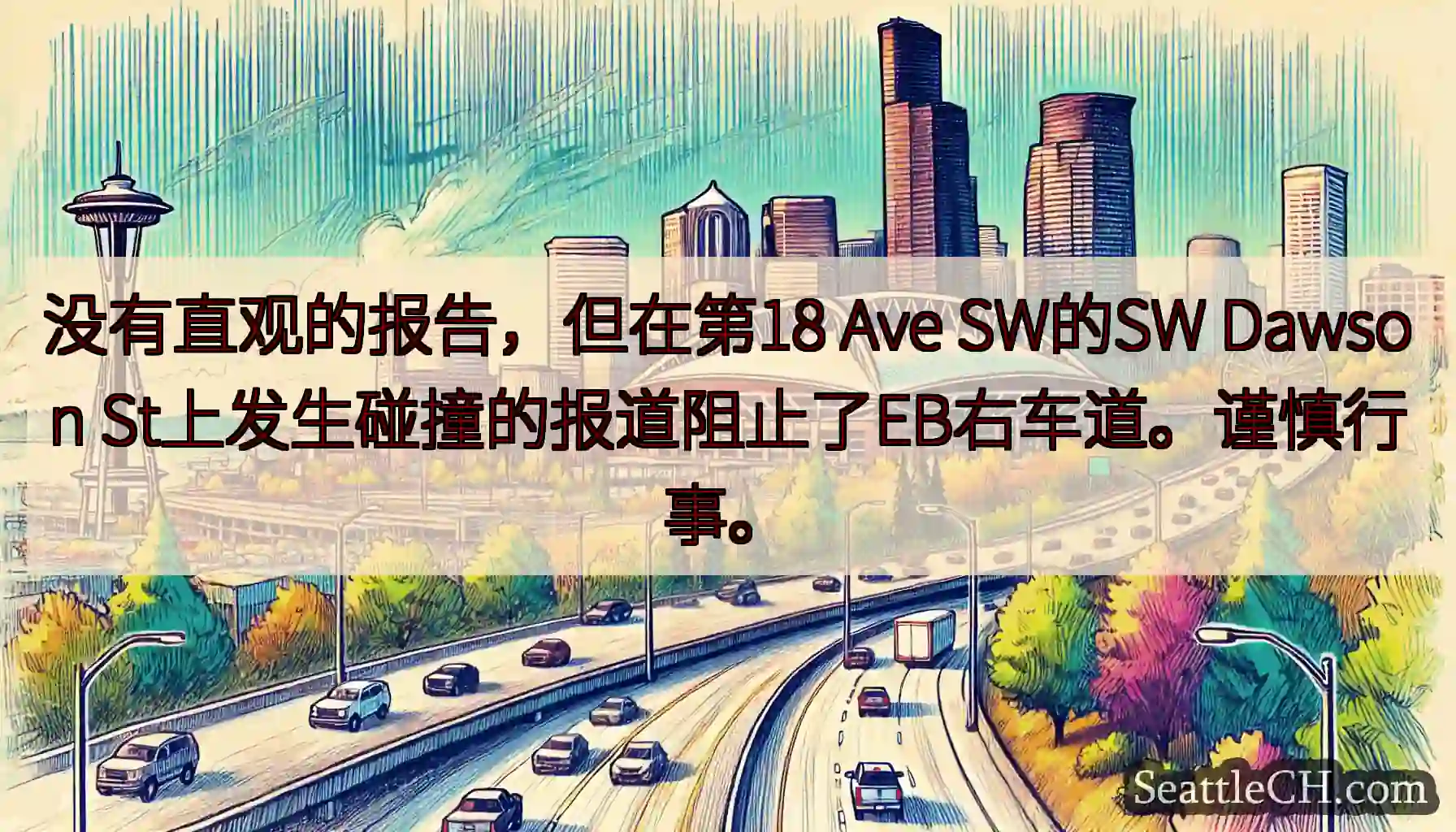 没有直观的报告，但在第18 Ave SW的SW Dawson