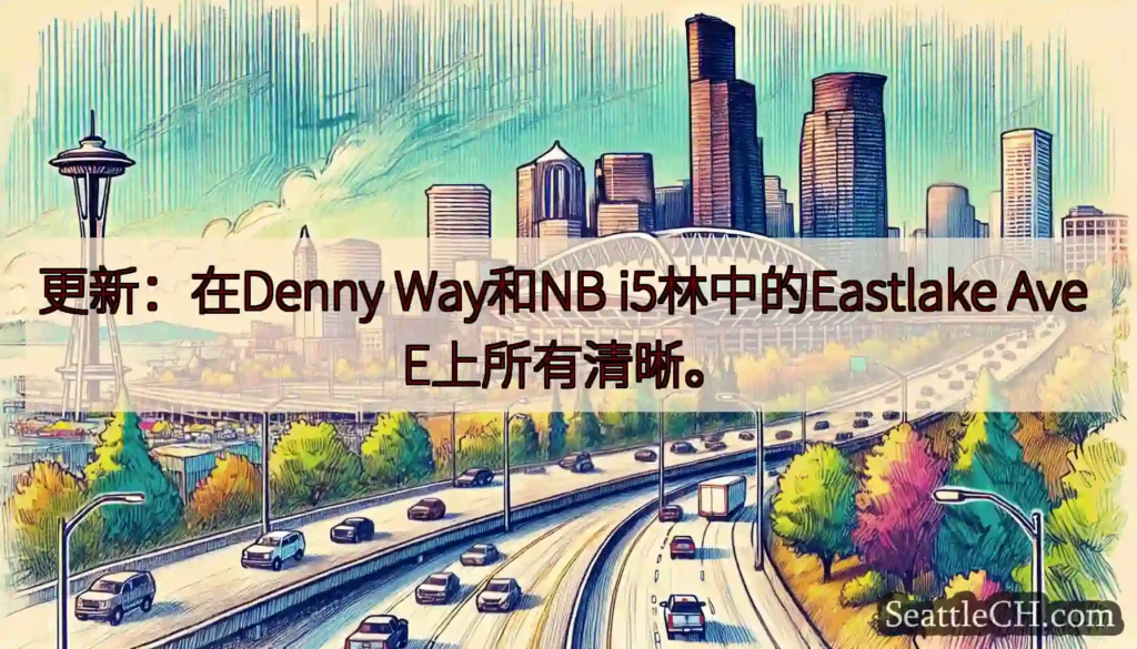 更新：在Denny Way和NB i5林中的Eastlake Ave E上所有清晰。